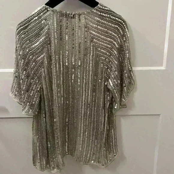 Parker Sequin Silk blouse - Picture 2 of 7